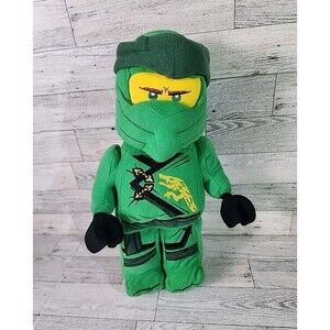 LEGO Green Ninjago Lloyd Ninja Warrior 13.5" Plush Stuffed Doll Toy 2020 EUC